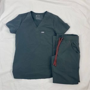 Figs Green Scrub Set Size XS/P